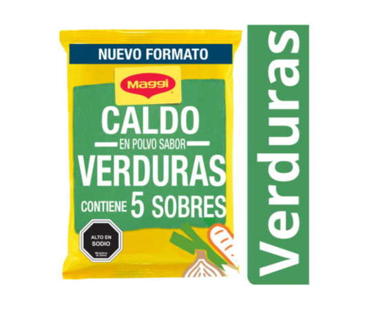 Caldo de Verduras en polvo pack 5 sobres Maggi