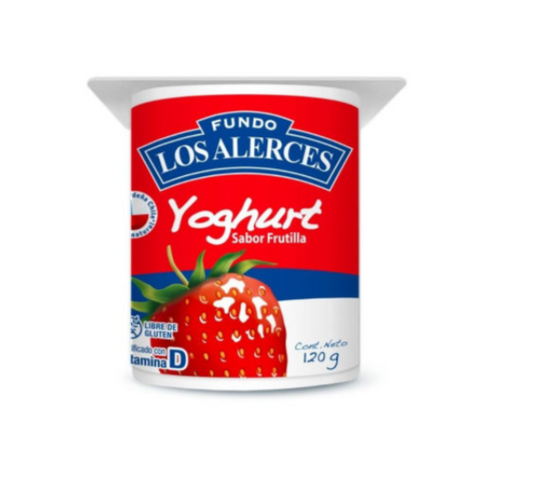 Yogurt Frutilla 120gr Los Alerces