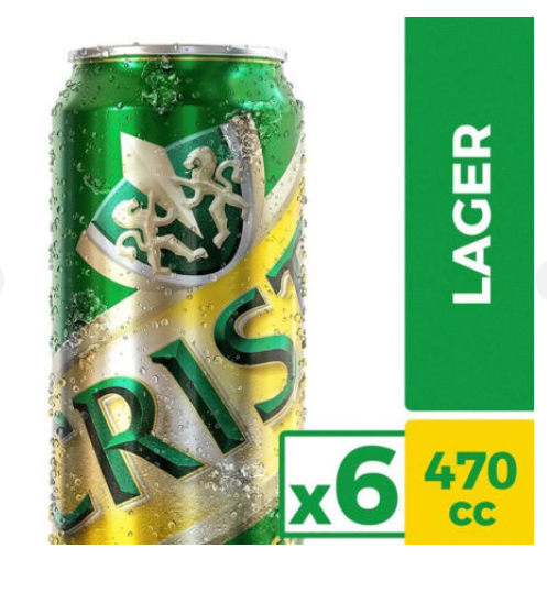 Pack 6un Cerveza Cristal Lager 5° 470cc