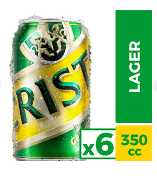 Pack 6un Cerveza Cristal 350cc