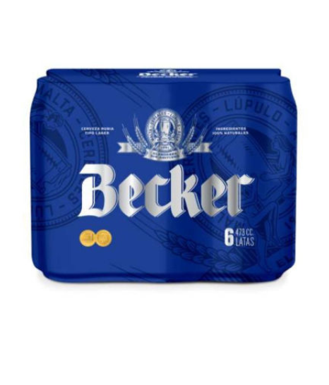 Pack 6un Cerveza Becker 473cc