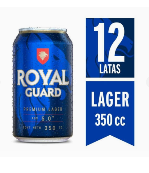 Pack 12un Cerveza Royal Guard 350cc