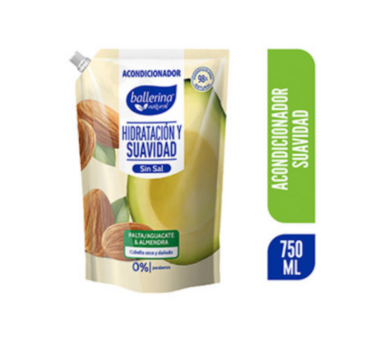 Acondicionador Palta Almendra 750ml Ballerina