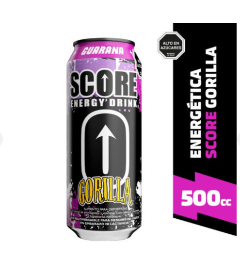 Bebida Energetica Gorilla 500ml Score