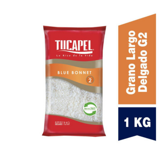 Arroz grado 2 Blue Bonnet Tucapel  1 kg