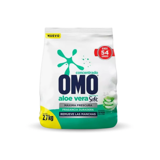 Detergente polvo Aloe Vera Omo 2.7kg