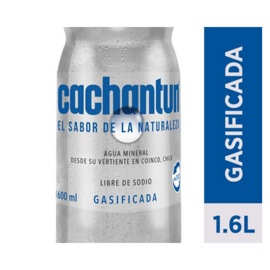 Agua Mineral c/gas 1.6lt Cachantun