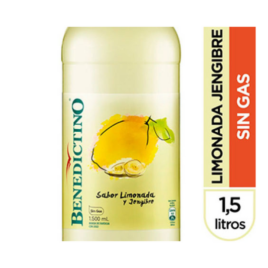 Agua Limonada jengibre s/gas 1.6lt Benedictino